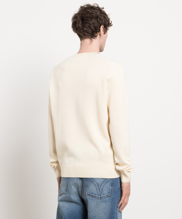 ★★AMI PARIS★★ Brushed Choker Knit Beige HKS053028250 HKS AMI Paris OFF WHITE ADC SWEATER Beige | BSTN Store