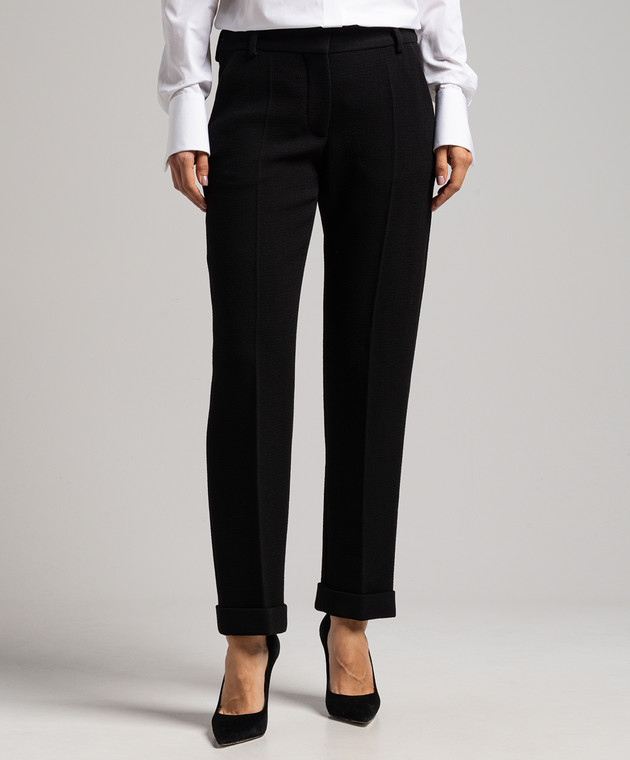 パンツ BALMAIN Woman Pants Black BF0PM010WB86 0PA パンツ BALMAIN Woman Pants Black BF0PM010WB86 0PA Tailored