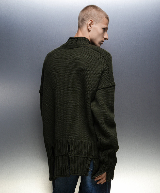 A Cold Wall Groene trui van wol ACWMK154 Online kopen bij Symbol