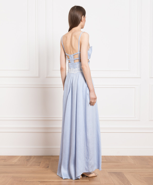 スカート ERMANNO SCERVINO Abito pizzo Light Blue Abito dettaglio pizzo