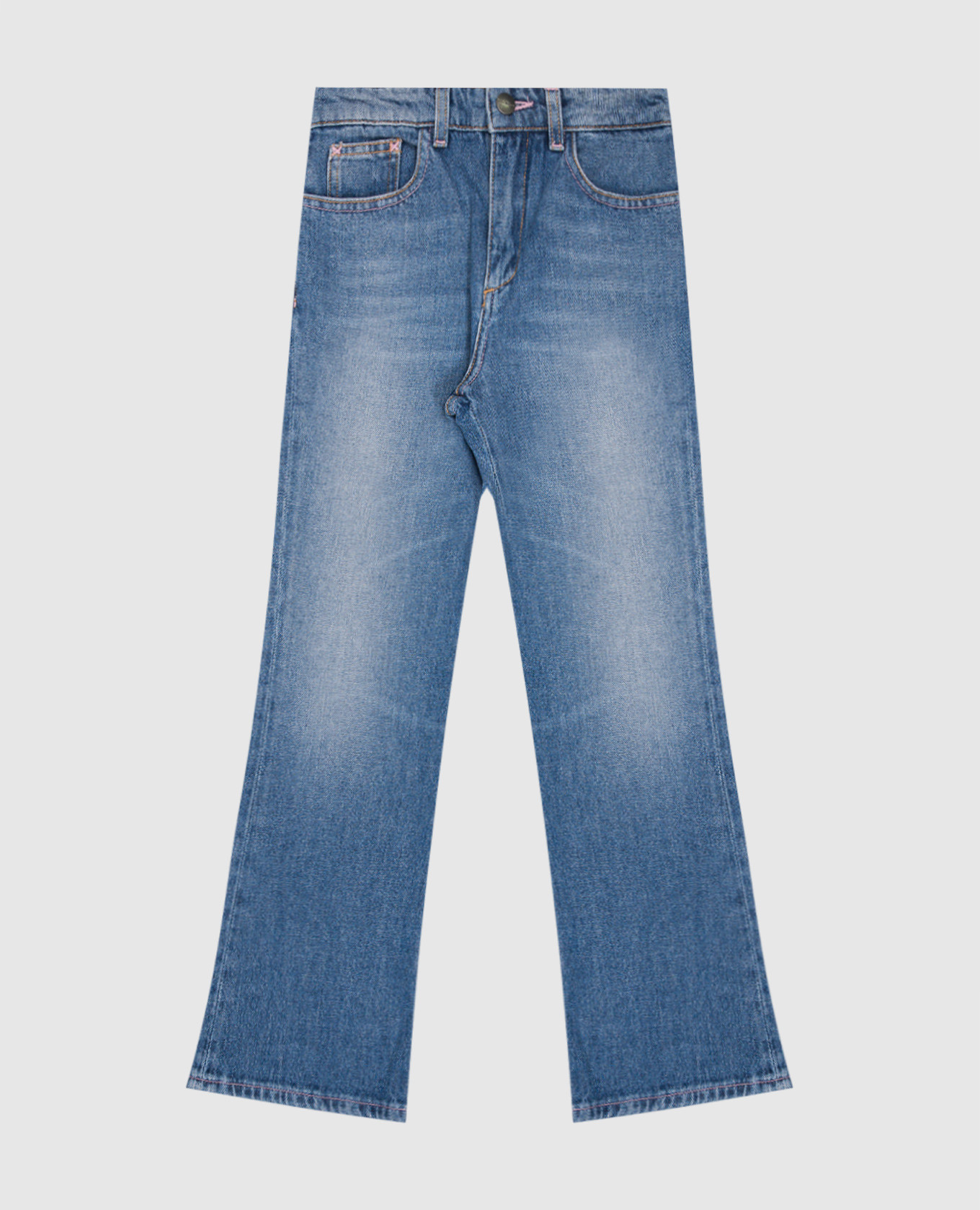 

Children's blue flare with logo print Palm Angels