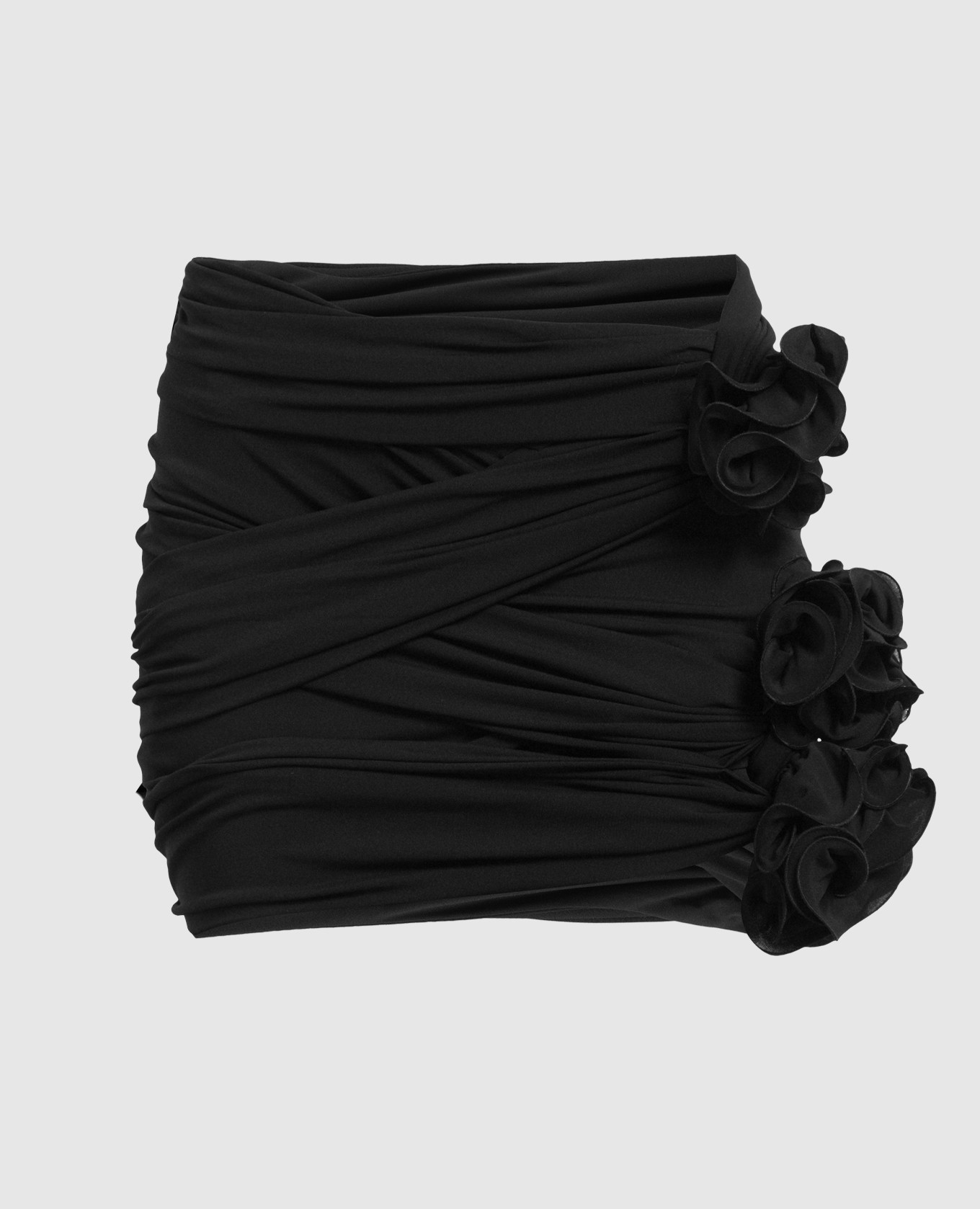 

Black skirt with an application in the form of flowers Magda Butrym