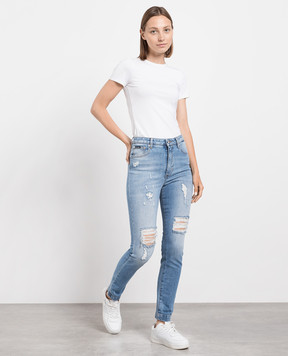 Dolce&Gabbana Blue Audrey jeans with slits FTAH6DG8EE8