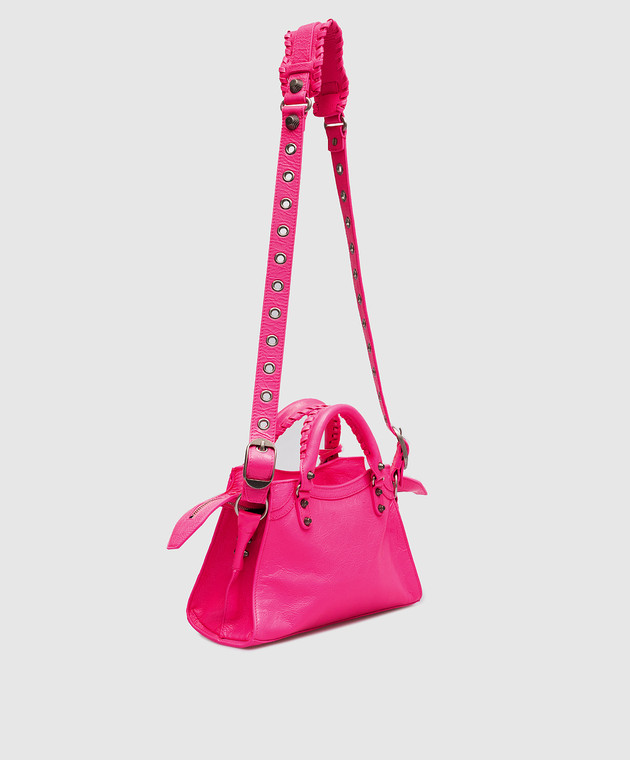 トートバッグ BALENCIAGA Pink Nappa Leather Neo Cagole Tote M Handbag Balenciaga Small Neo Cagole Tote Bag | Pink | FARFETCH