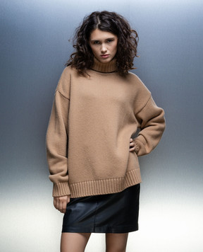 Dolce&Gabbana Brown sweater made of wool FXM30TJCVP1