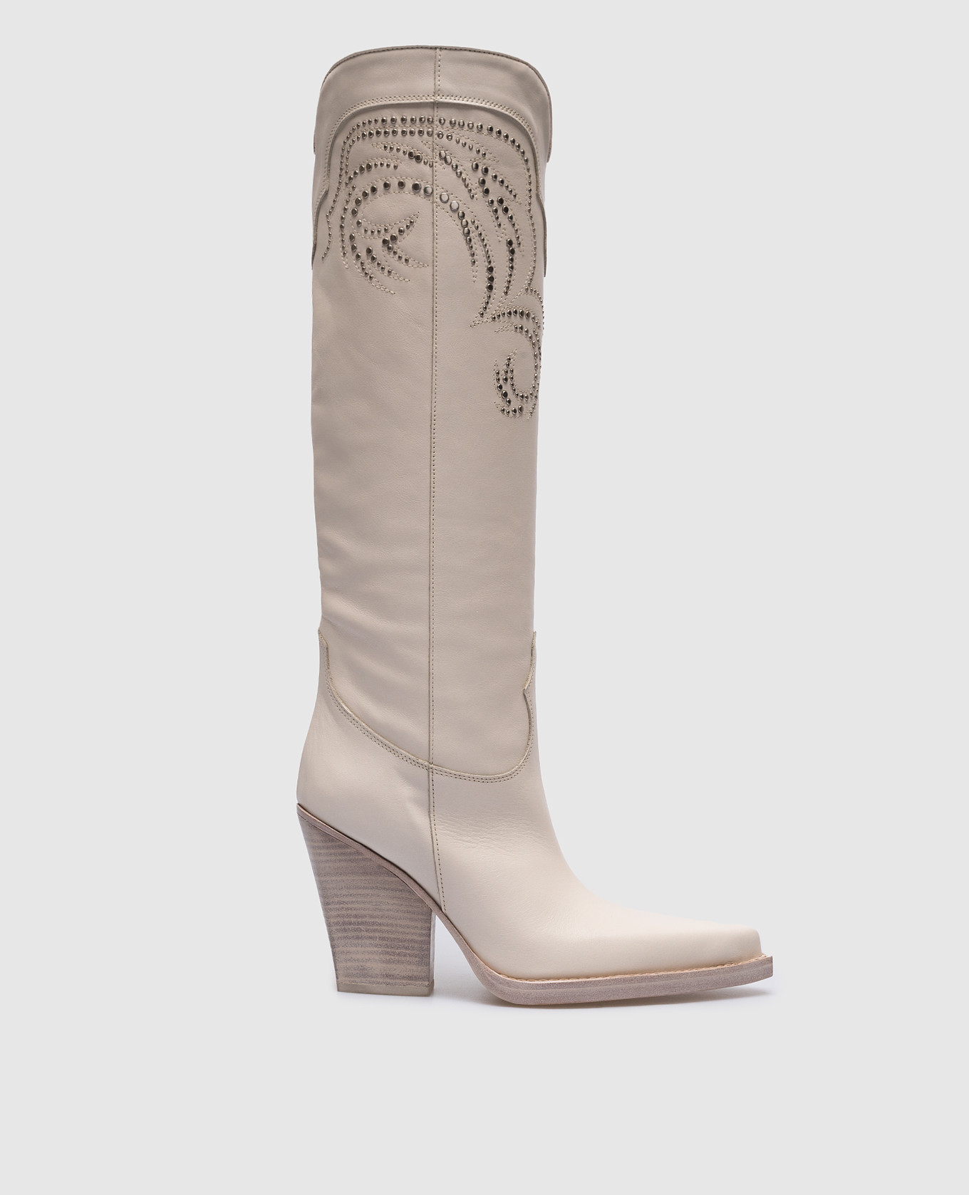 

El Dorado white leather boots Paris Texas, Белый