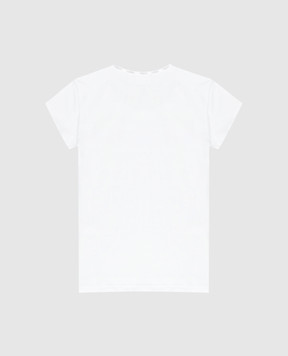 LA PERLA Children's white t-shirt with logo 51325814