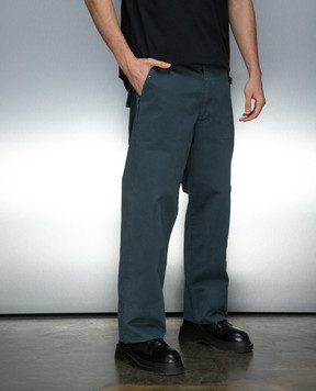 A Cold Wall Green pants with logo patch ACWMB265