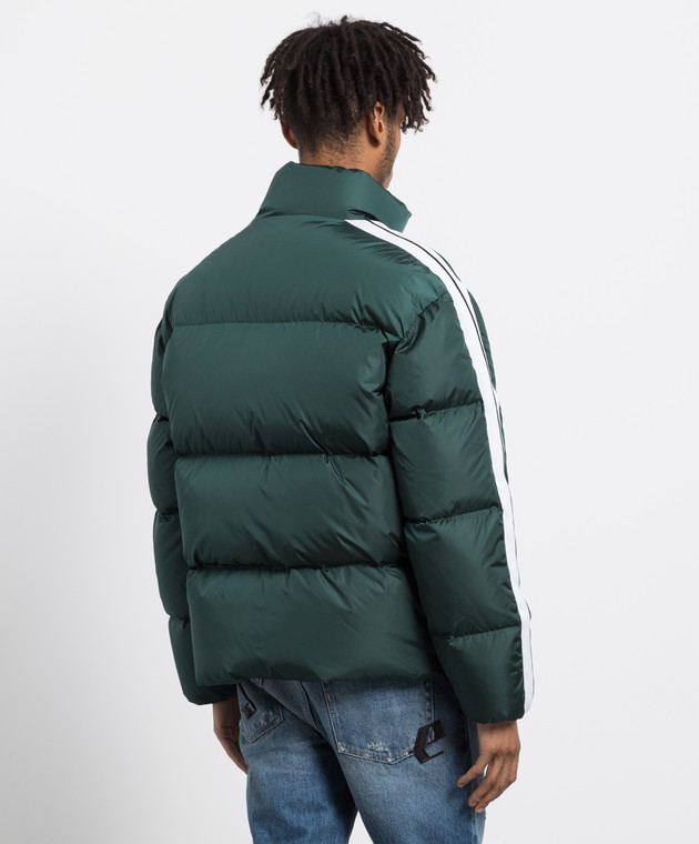 Palm Angels - Green down jacket with logo PMED019F22FAB001