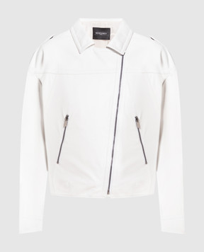 Simonetta Ravizza White leather jacket JA154L7