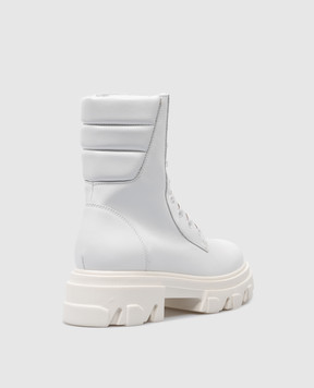 Gia Borghini White leather boots GIA35LCAL