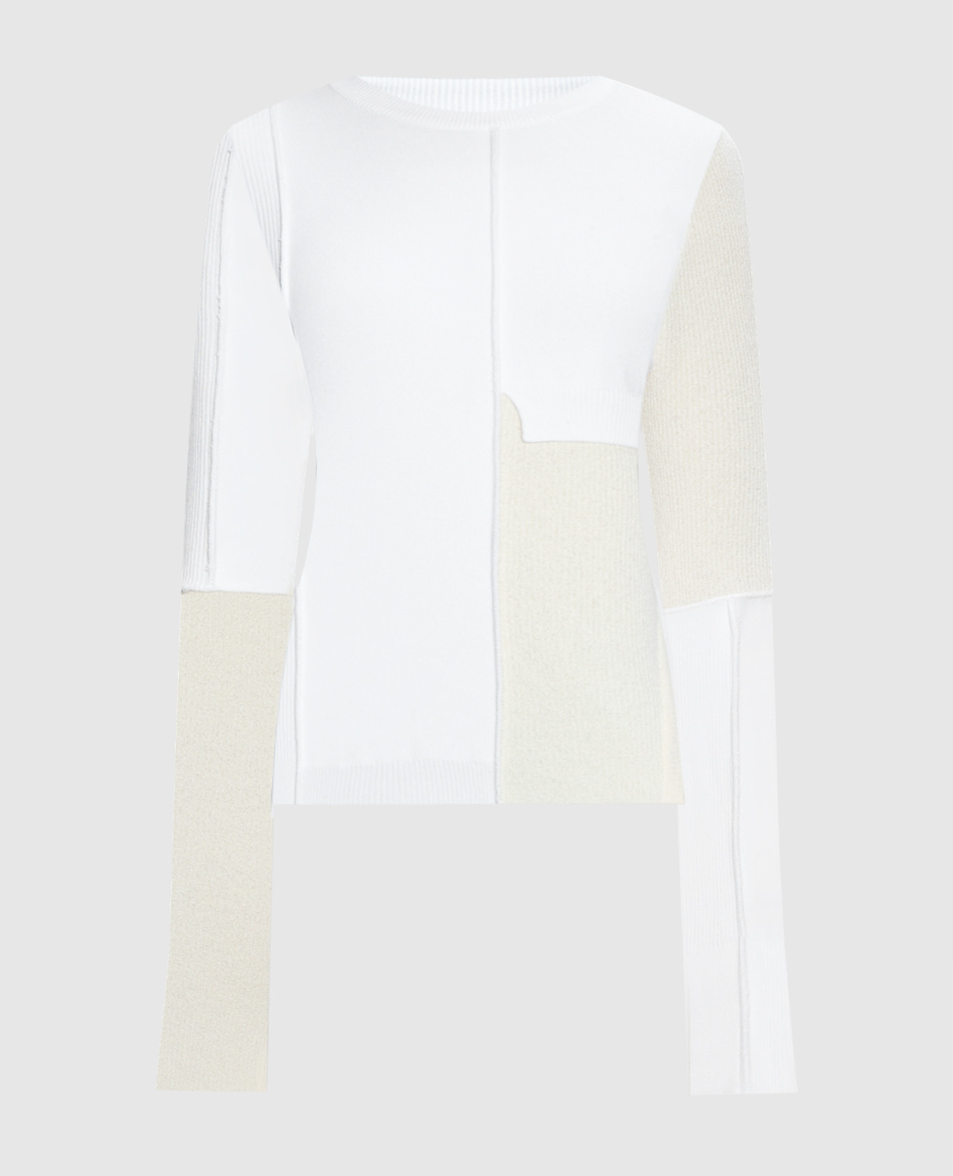 

White jumper with a reverse effect Maison Margiela MM6