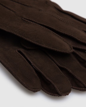 MooRER Brown Halvard-nk suede gloves HALVARDNK
