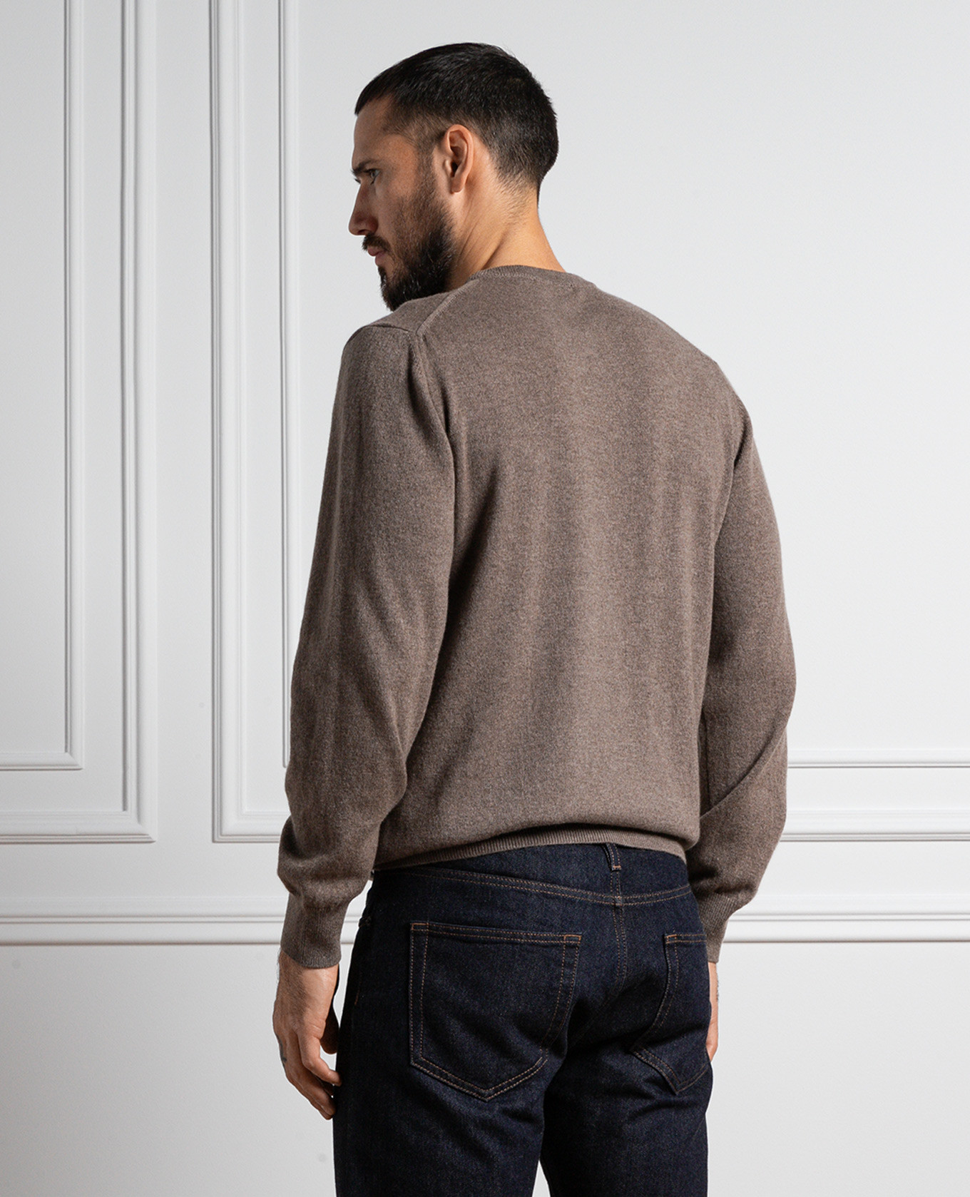 Brown cashmere jumper Cashmere&Whiskey 4
