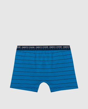 RiminiVeste Enrico Coveri blue striped boxer briefs for children EB4116