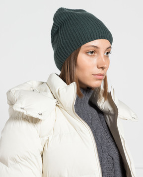 Allude Green cashmere hat 23530026
