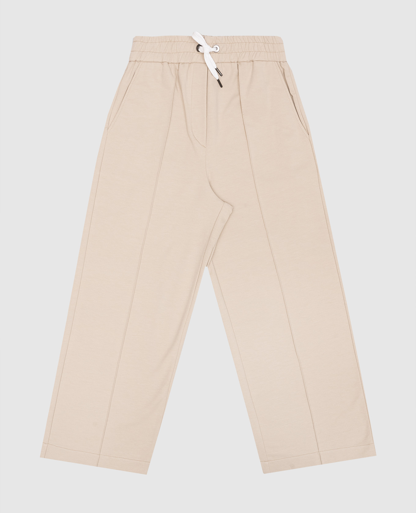 Children's beige pants brunello cucinelli