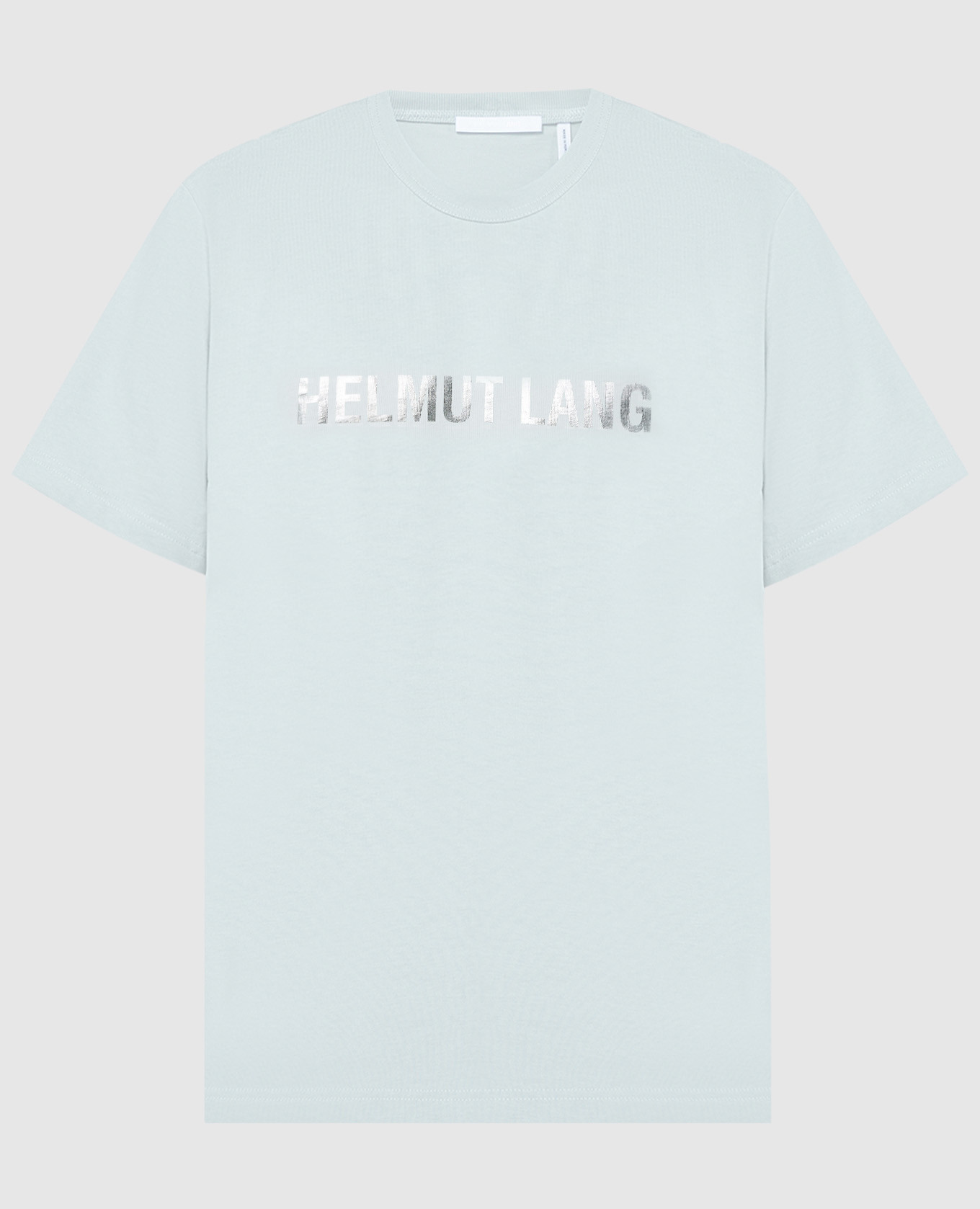 

Blue t-shirt with SPACE logo print Helmut Lang, Голубой