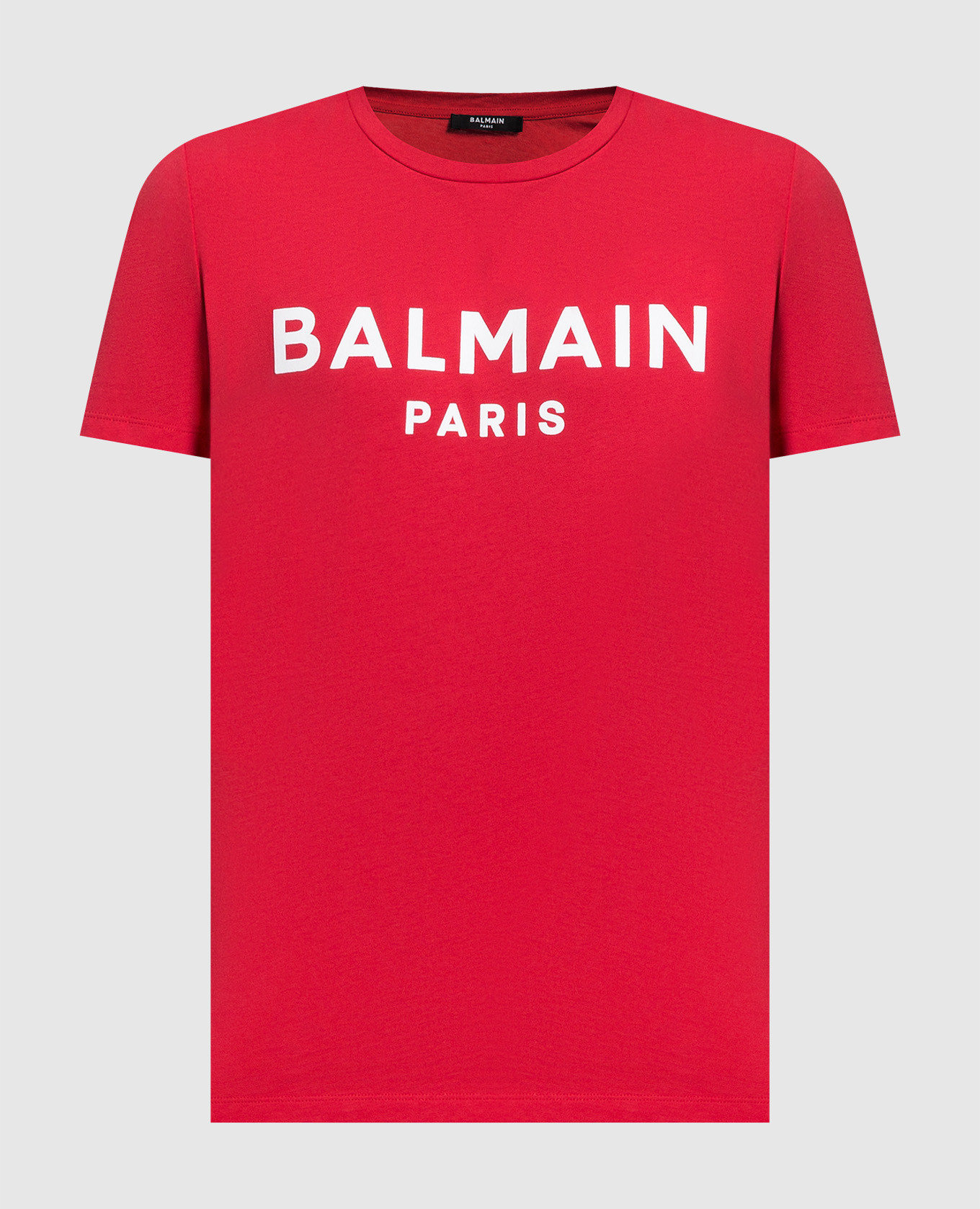 

Red T-shirt with contrasting logo Balmain