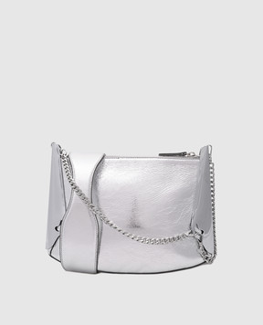 Published by All Day silver leather bag with chain LB007SL