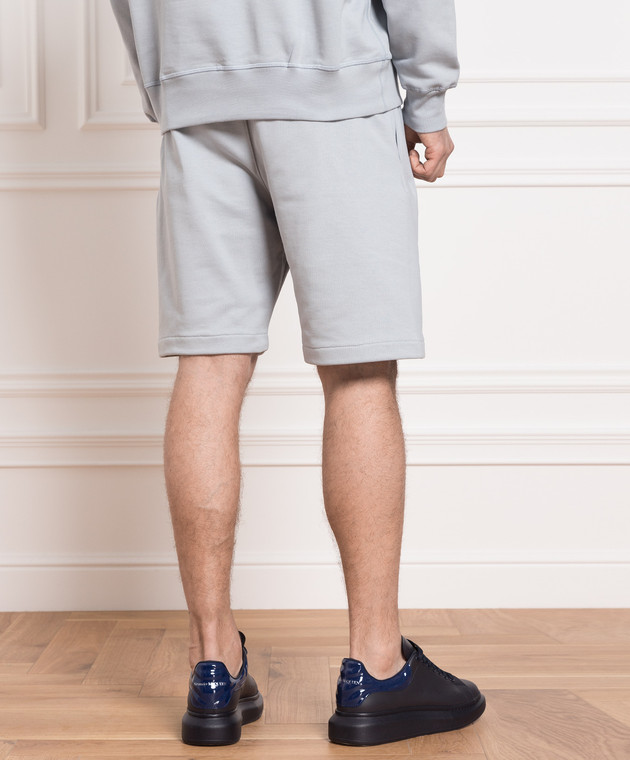 パンツ ALEXANDER MCQUEEN Dove Grey Cotton Shorts Alexander McQueen - Gray shorts with Mcqueen Graffiti logo