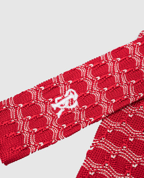 Stefano Ricci Children's red patterned silk tie YCRMTSR8162
