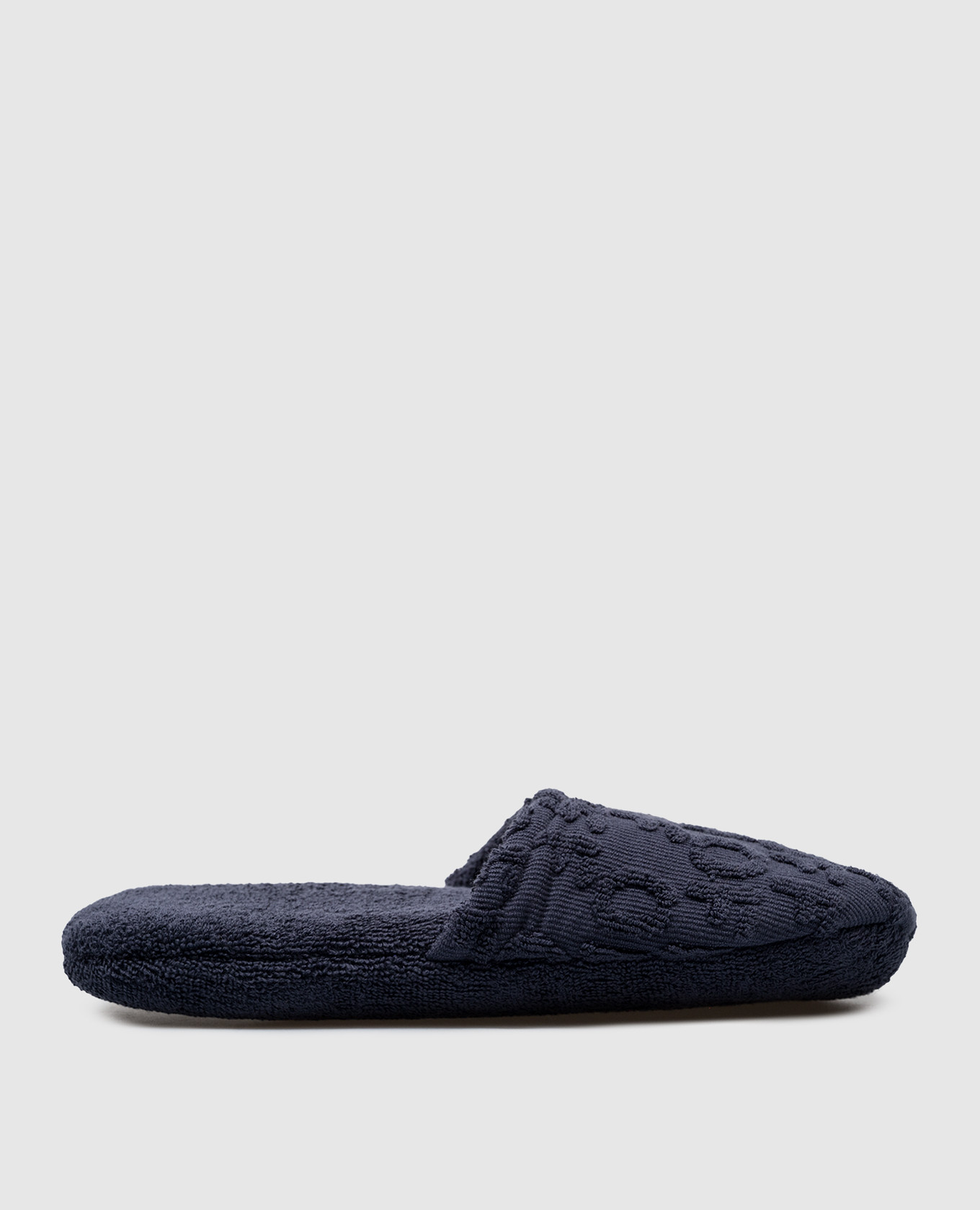 

Blue slippers in a textured logo pattern Off-White