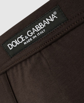 Dolce&Gabbana Brown logo briefs M4F01JFUEB0