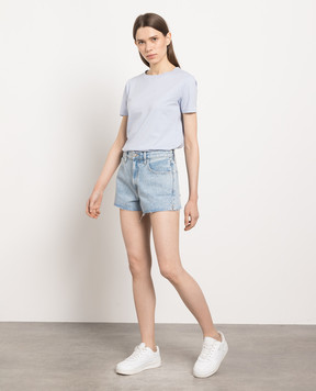 SLVRLAKE Farrah Short Blue Denim Shorts SS21FARS707STMWN