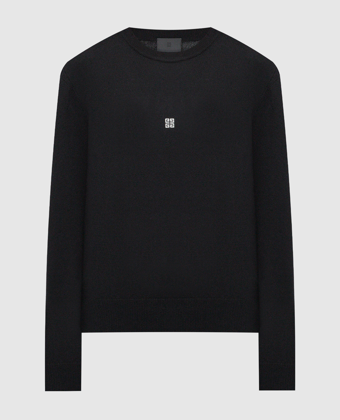 

Black wool and cashmere jumper with logo pattern Givenchy