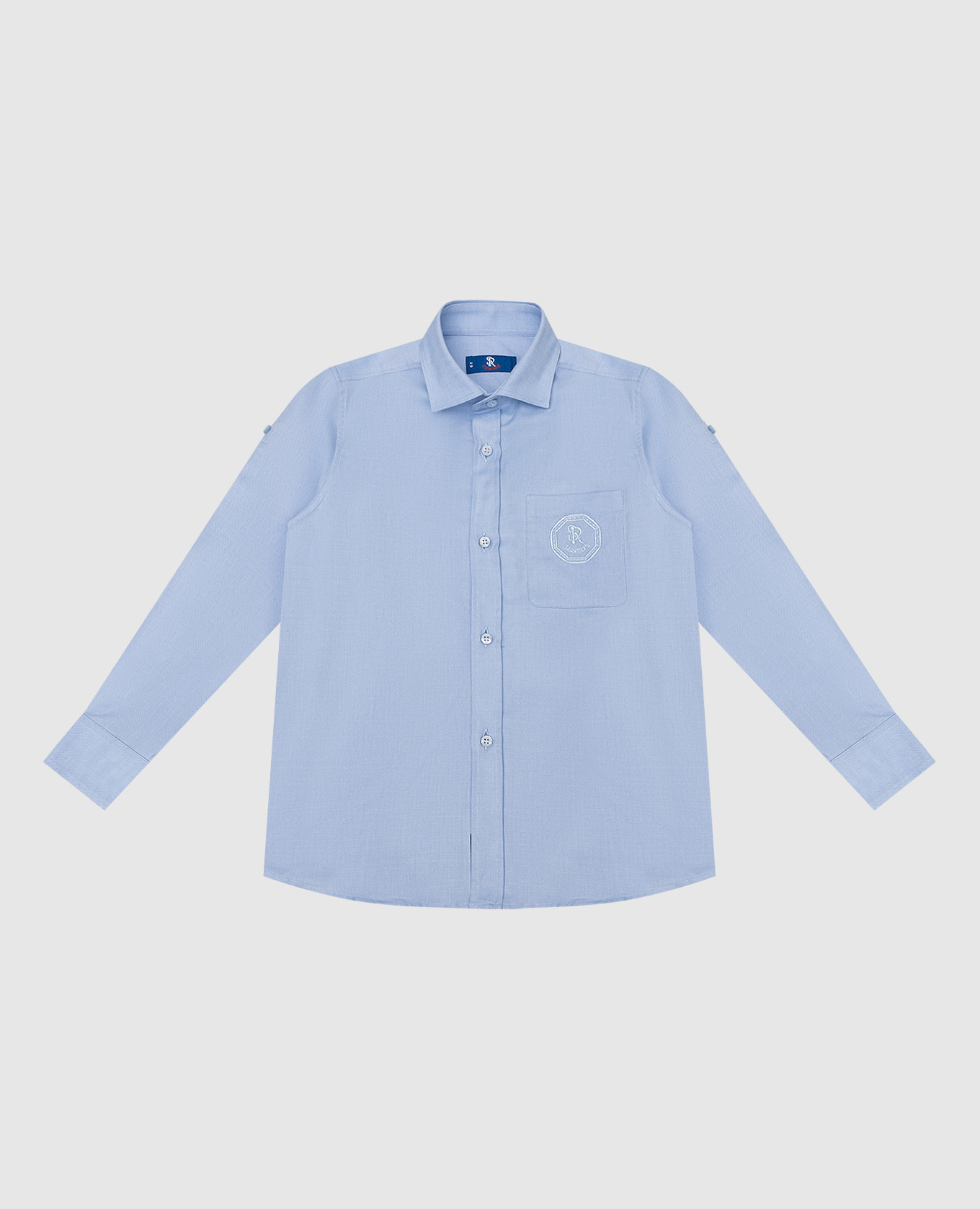 

Children's blue shirt with a logo Stefano Ricci, Light blue