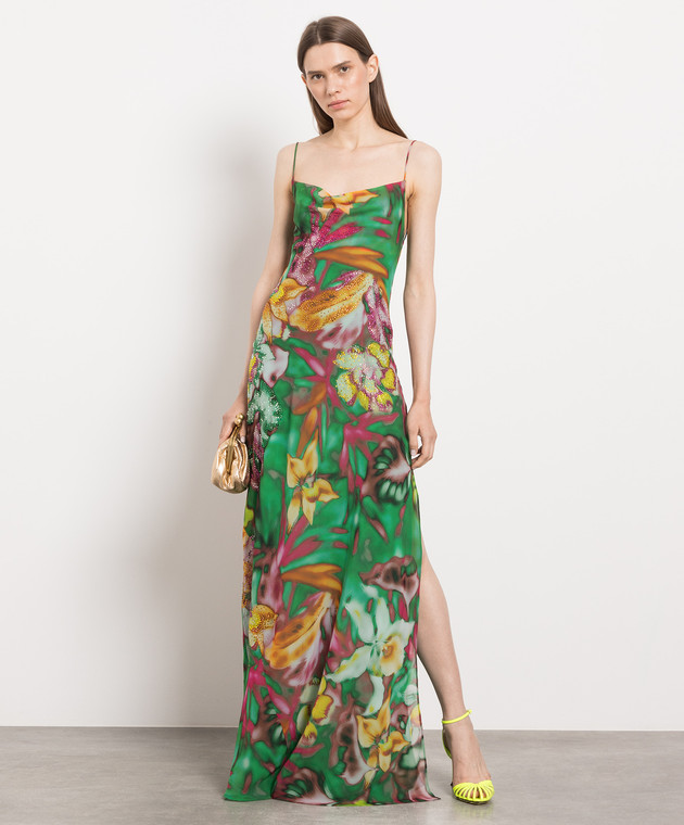The Andamane - Isabelle green dress in floral print TM130132CTNP196 - shop with European delivery at Symbol The Andamane - Isabelle green dress in floral print TM130132CTNP196 - shop with European delivery at Symbol