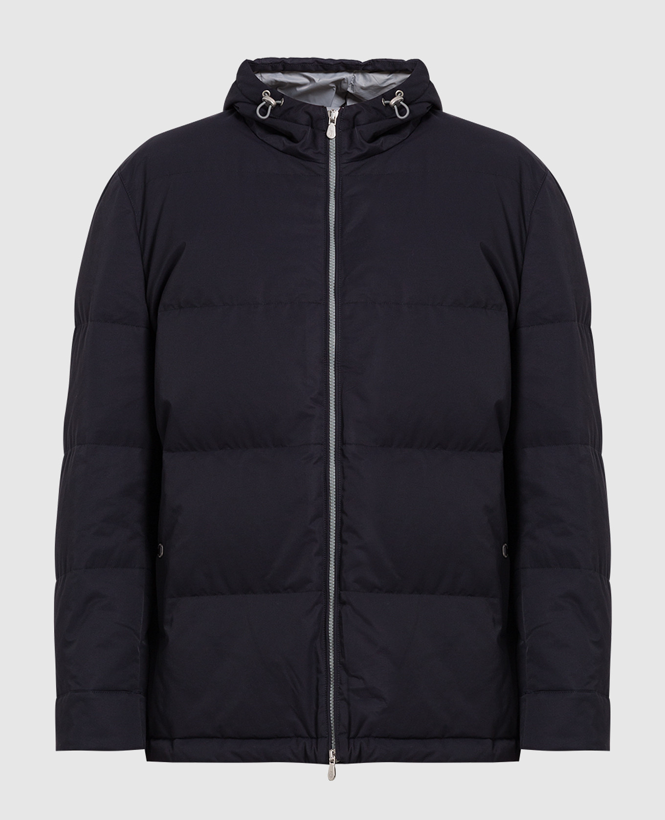 

Navy blue down jacket Brunello Cucinelli, Синий
