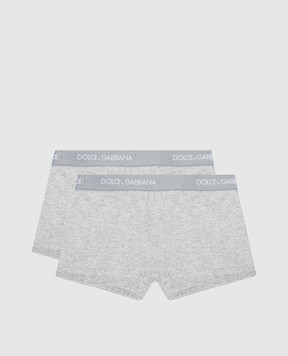 Dolce&Gabbana Children's set of gray boxer briefs L4J701G7OCT