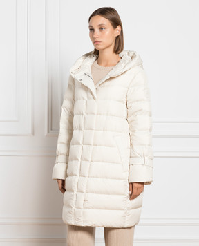 Woolrich White down jacket with logo CFWWOU0909FRUT2635