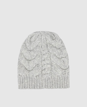 Brunello Cucinelli Children's gray cashmere hat B52M31299B