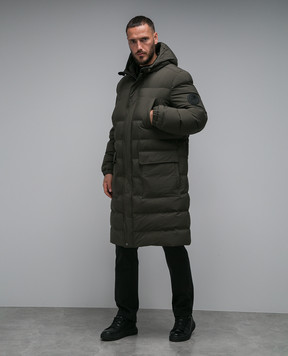 Stefano Ricci Green down coat with logo MDJ3300140PL001H