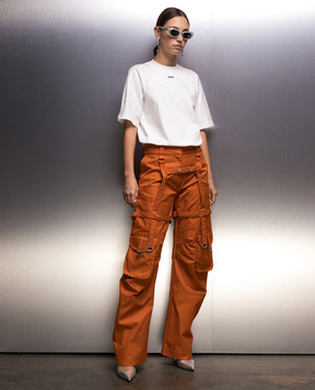 Off-White Brown cargo pants OWCF019F23FAB001