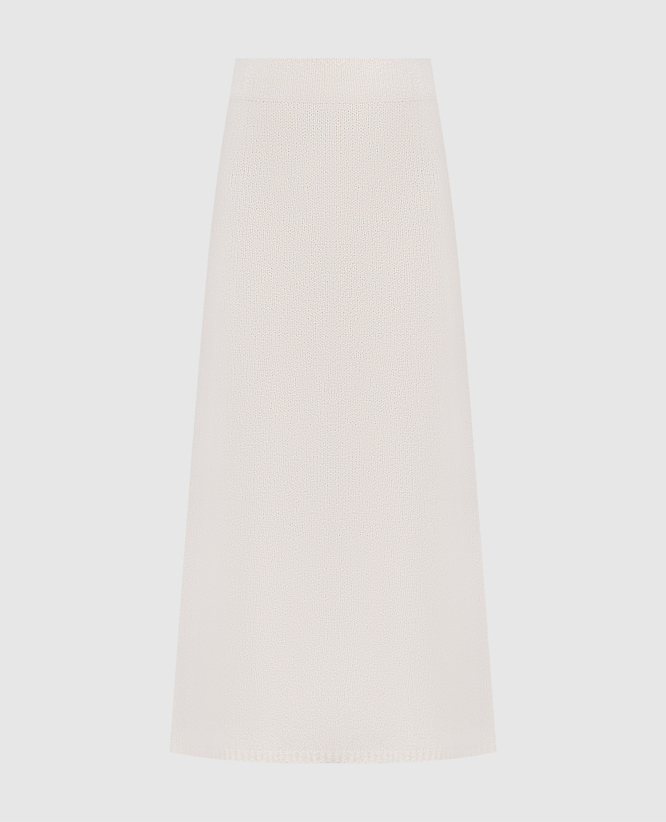 

Kael White Cashmere Midi Skirt LISA YANG