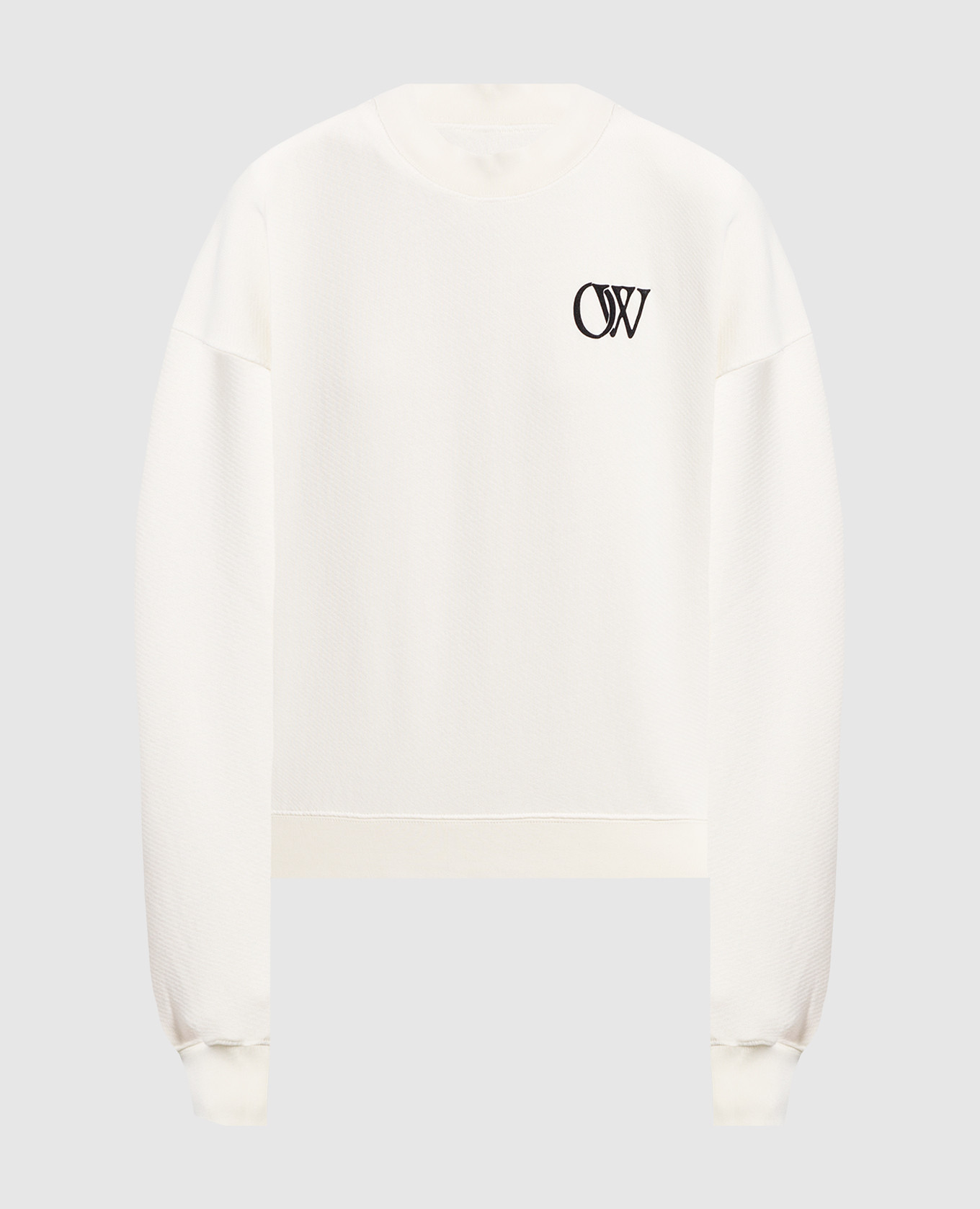 

White sweatshirt with logo Off-White
