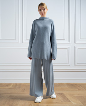 COLOMBO Blue cashmere pants MA04257226KI