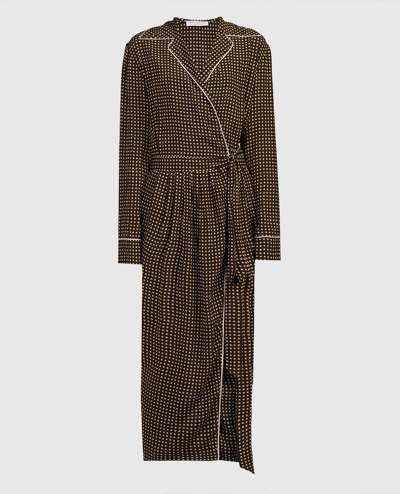 

Brown pea-scented dress Philosophy di Lorenzo Serafini