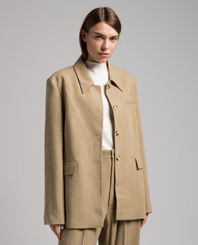 Nanushka Khaki Hadasa jacket NW23PFOW00511
