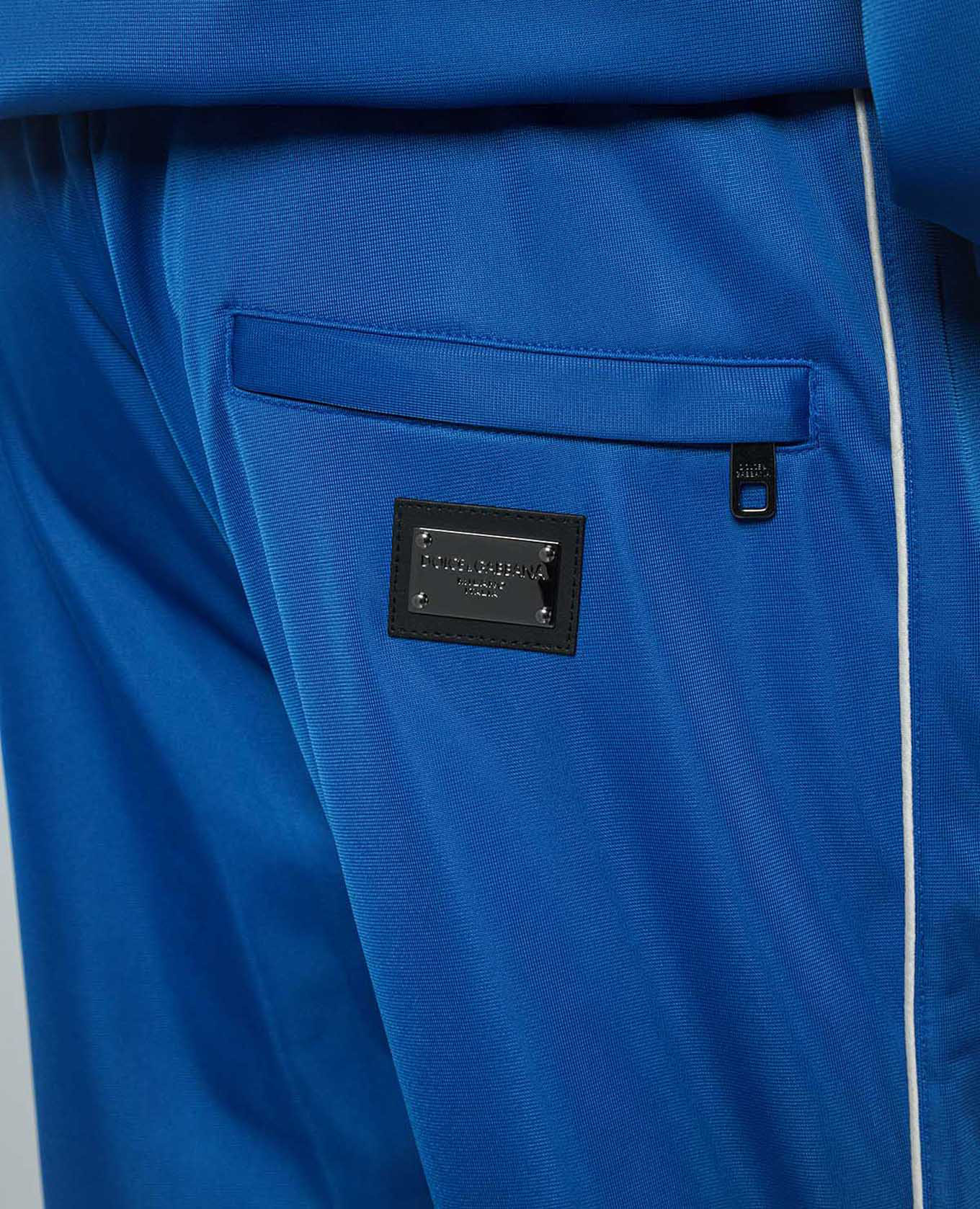 Blue sweatpants with logo Dolce&Gabbana 5