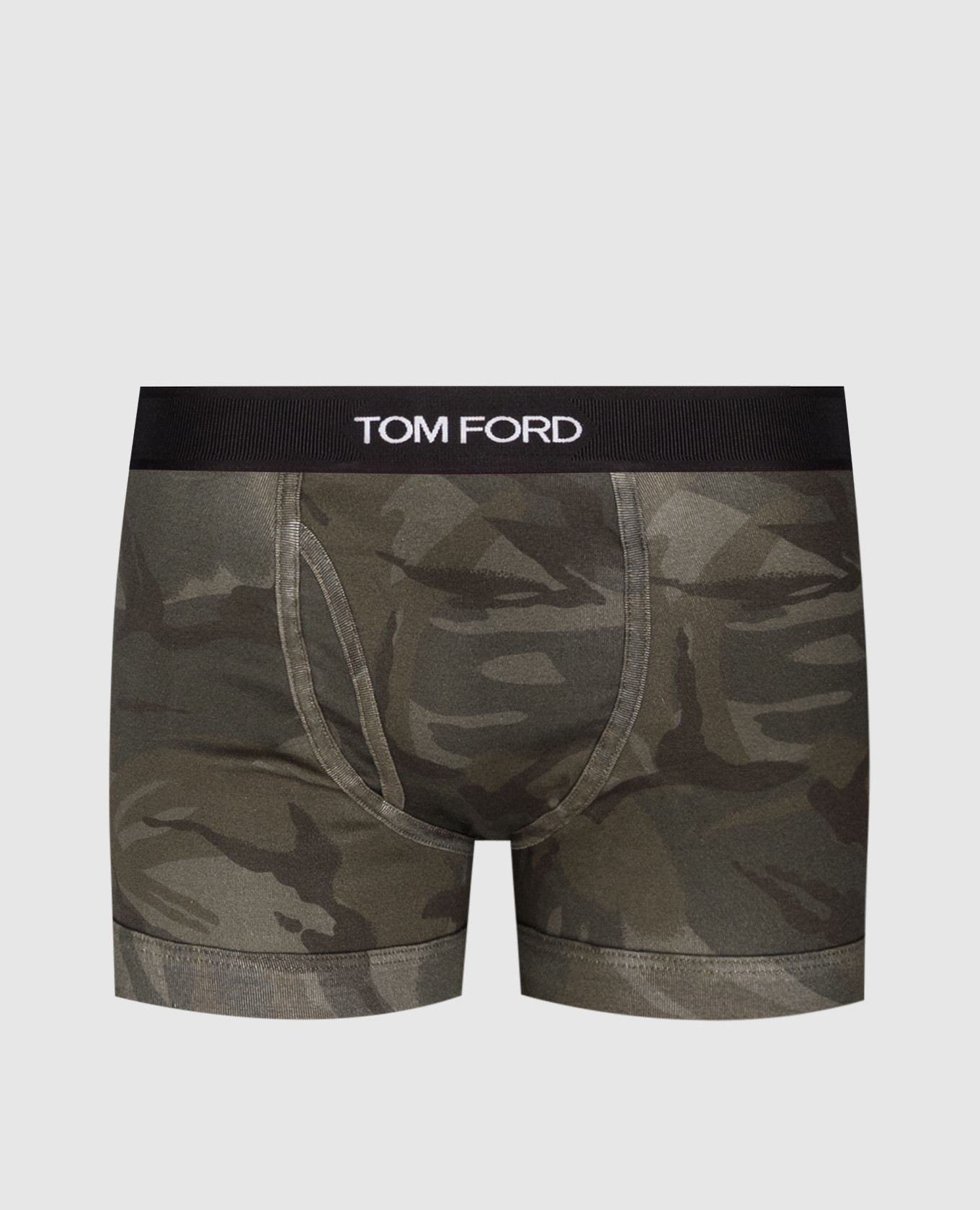 

Khaki camo print boxer briefs Tom Ford