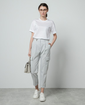 Peserico Gray cargo pants P0455501941