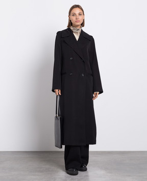 Toteme Black double-breasted coat 2331045260