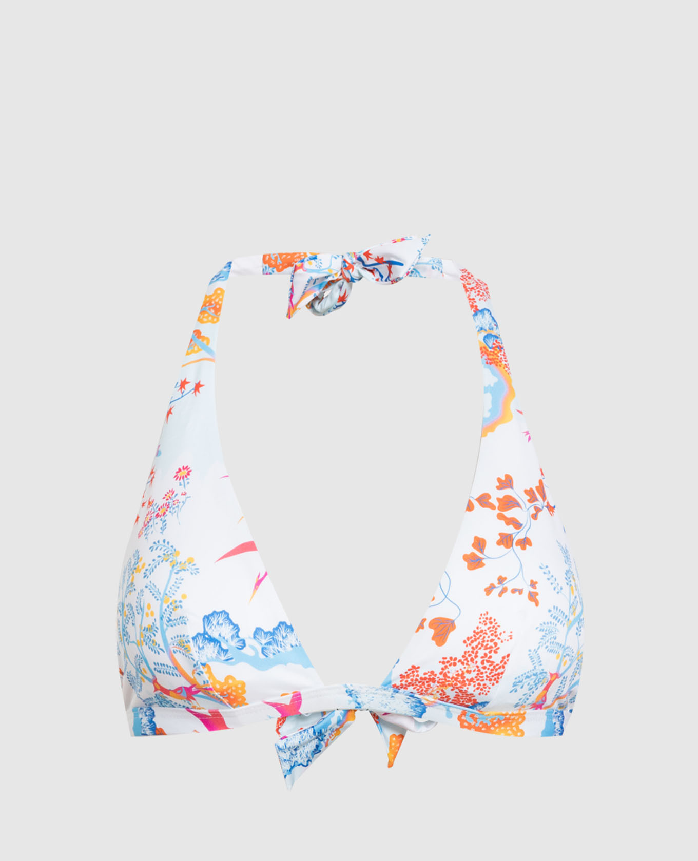 White bodice from fleche swimsuit with print vilebrequin