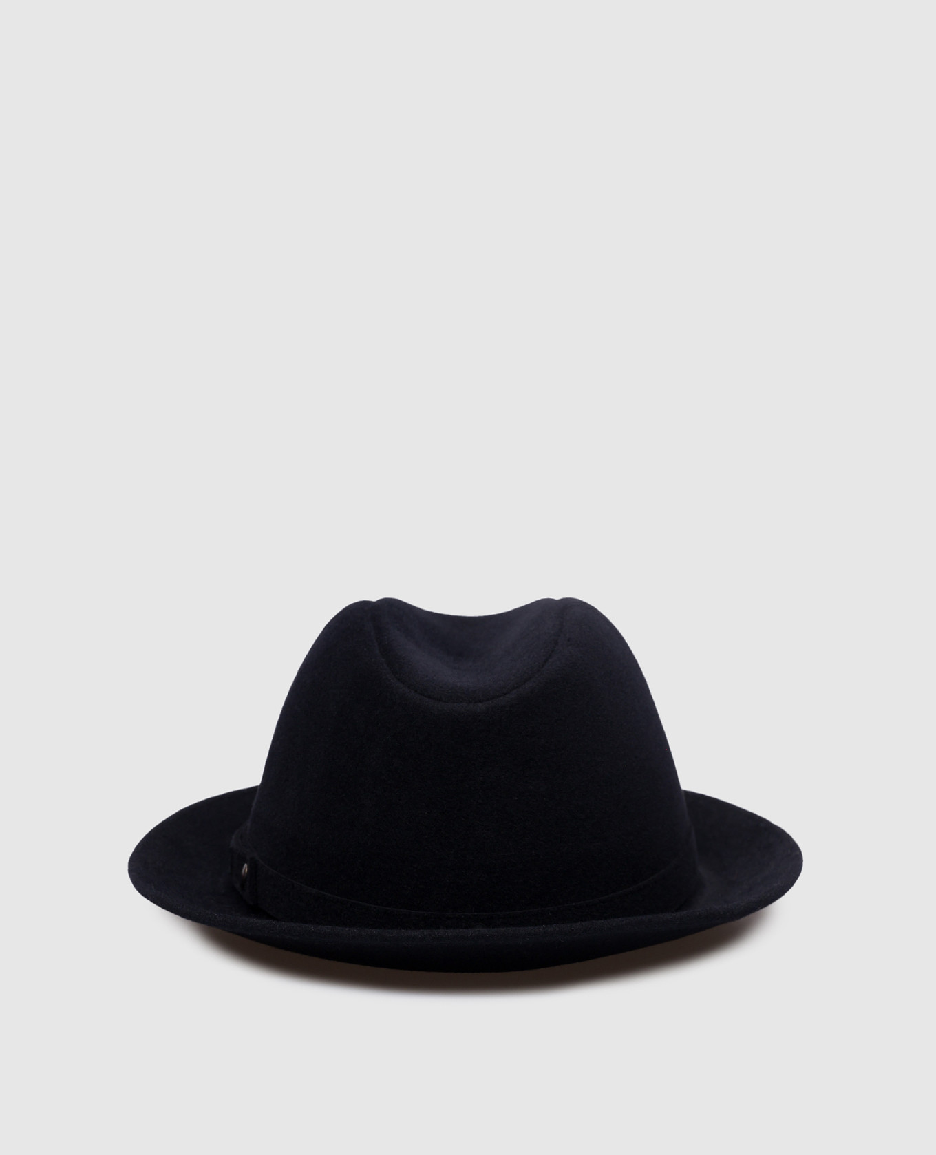 Blue hat with logo borsalino