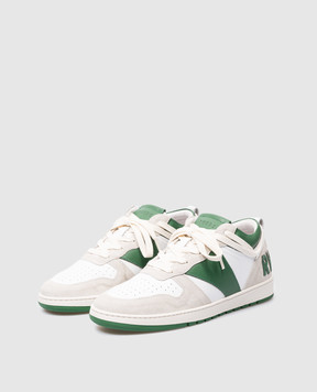 Rhude Green leather sneakers RHECESS-LOW RHPS24FO05489636